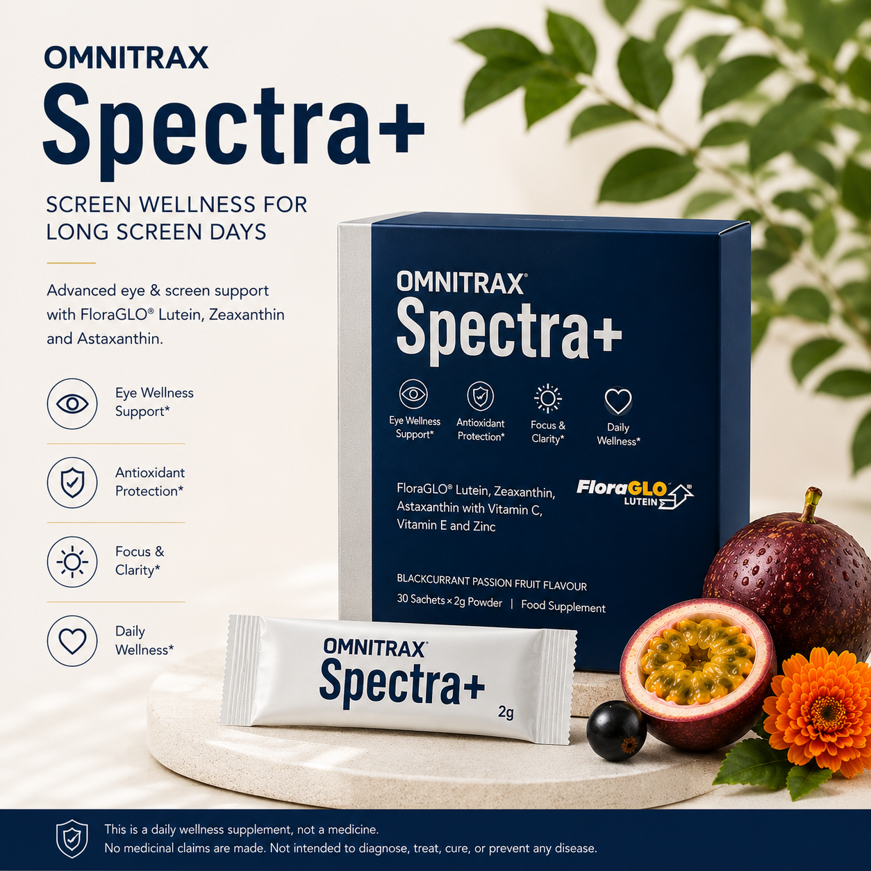 OMNITRAX SPECTRA+ Screen Wellness Sachets