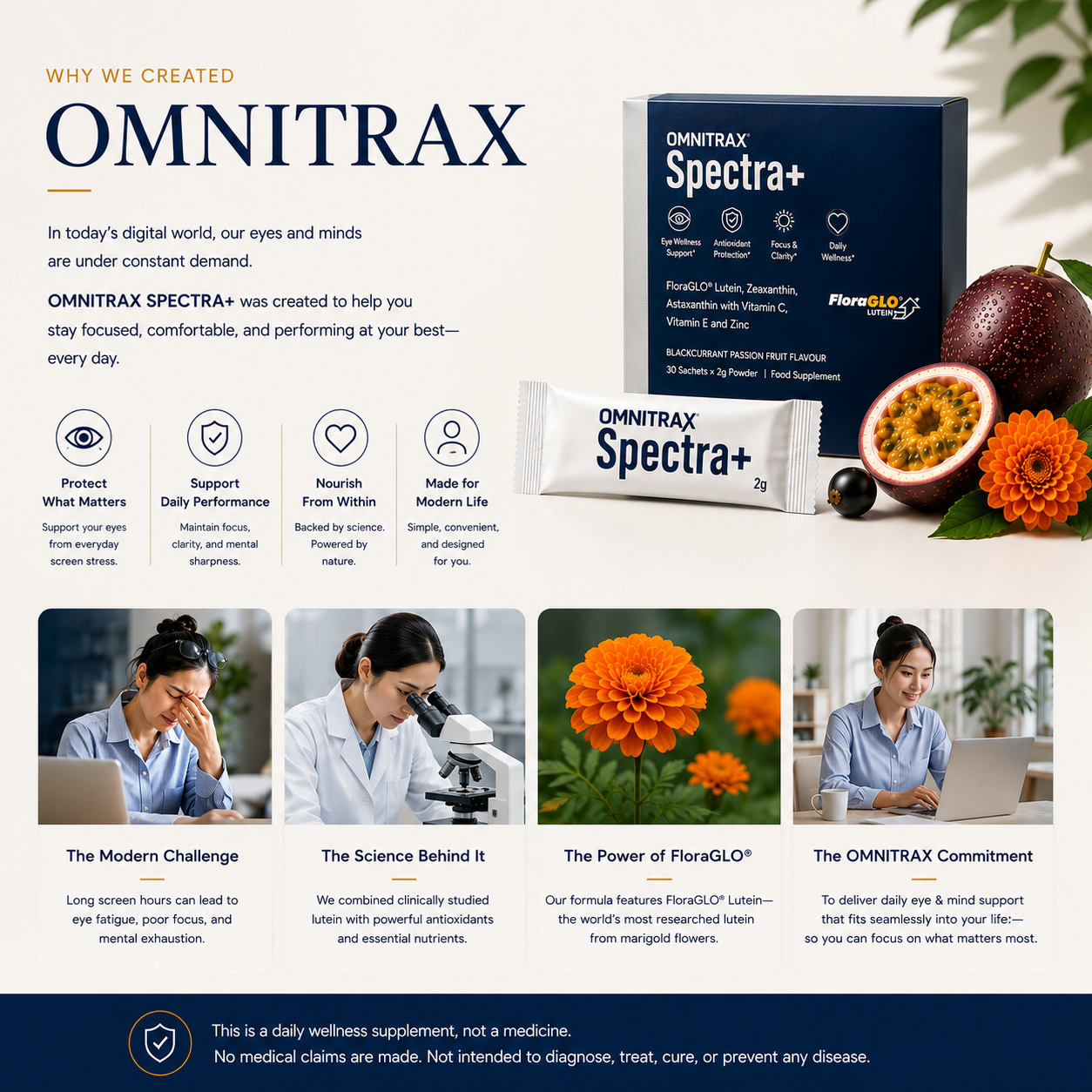 The story behind OMNITRAX SPECTRA+ and XONYRA's approach to healthier screen habits and modern digital lifestyles.